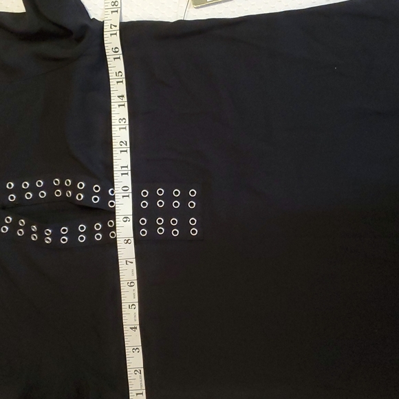 EXPRESS Womens Black Long Sleeve Tunic Shift Dress-Grommets Detail-NWT-Sz XS - Picture 13 of 16